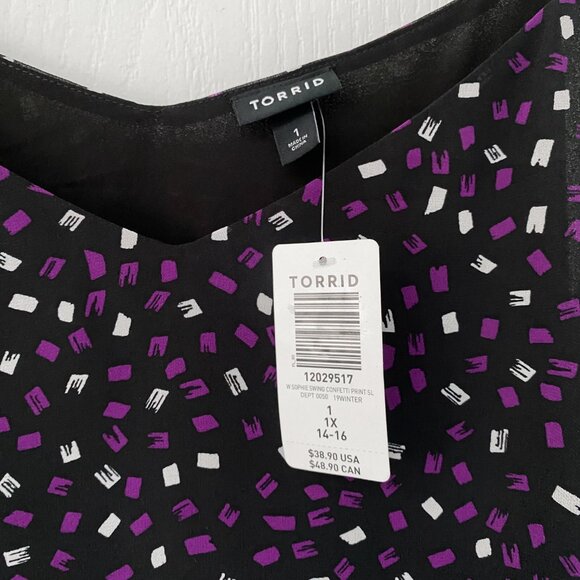 Torrid - Sophie Swing Confetti Print - Adjustable Spaghetti Strap Tank - Picture 3 of 10